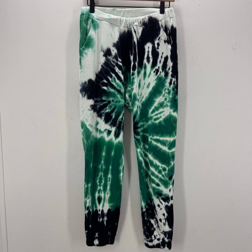 NEW Chaser Women's Tie-Dye Joggers Sweatpants Green Size Small Boho Cozy Comfort